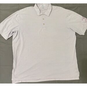 Peter Millar‎ Summer Comfort Rick Groessl Polo Mens Shirt Size XXL Purple Golf